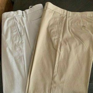 2 Pairs Banana Republic Emerson Khakis Chinos 34